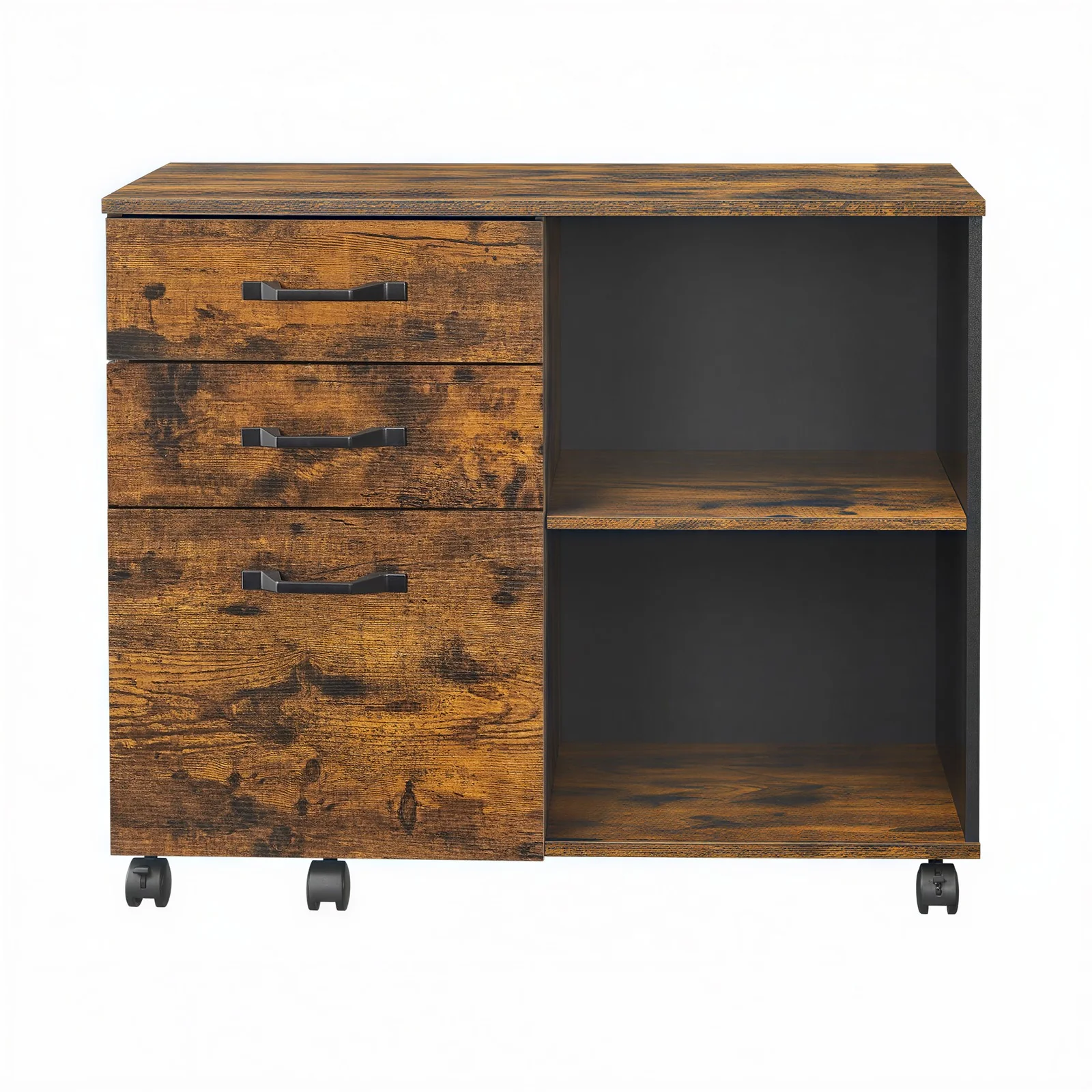 Industriestil Aktenschrank mit Rollen