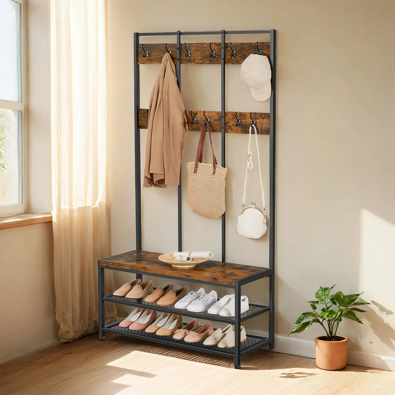 Industriestil Garderobe & Schuhbank