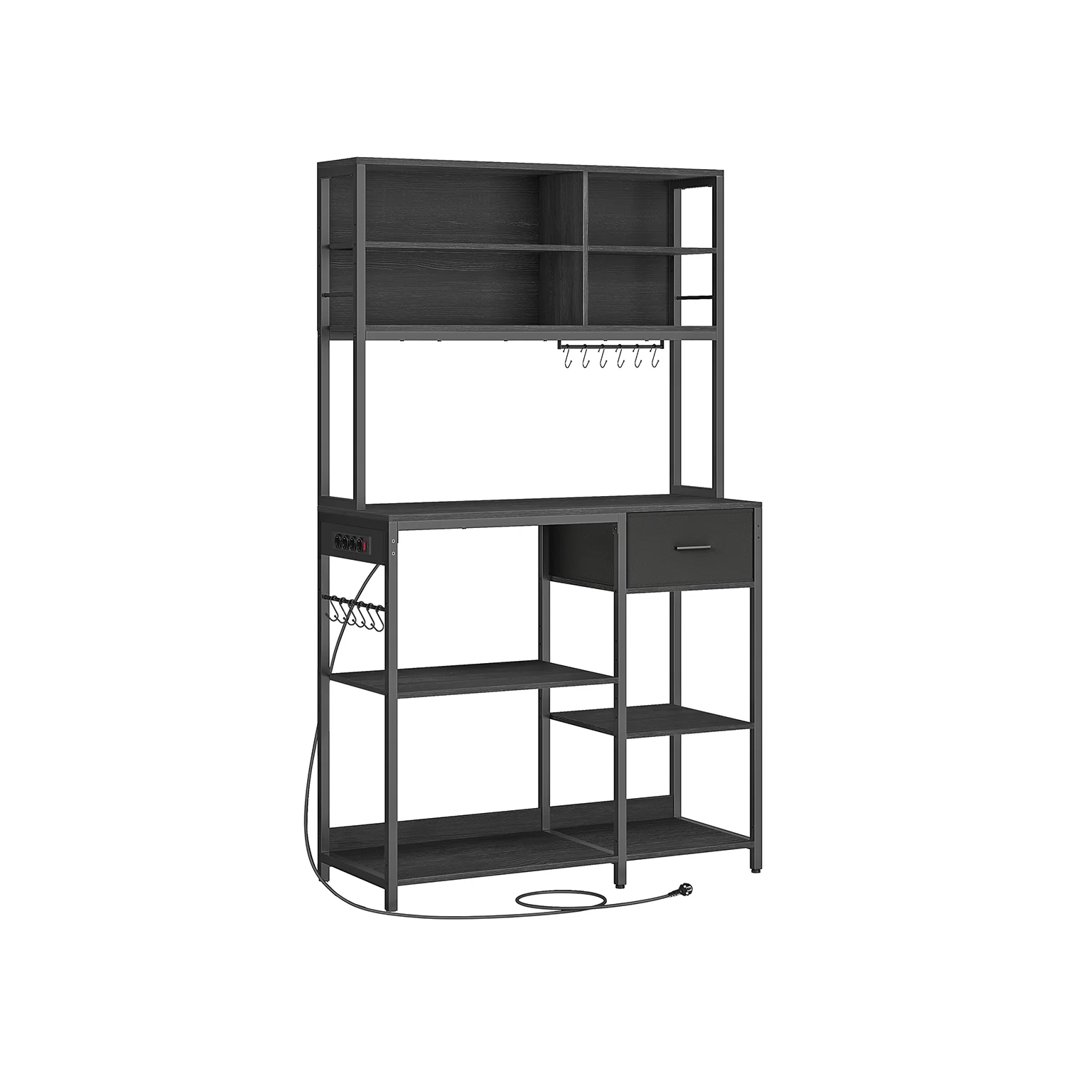 Küchenregal mit Steckdosen und Stoffschubladen - Image 3