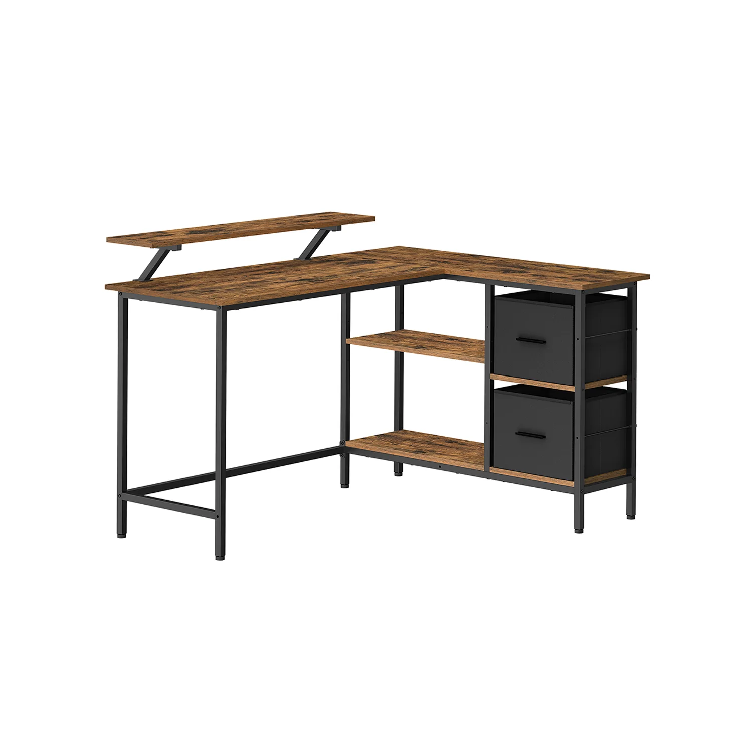 L-förmiger Schreibtisch mit 2 Schubladen - Image 2