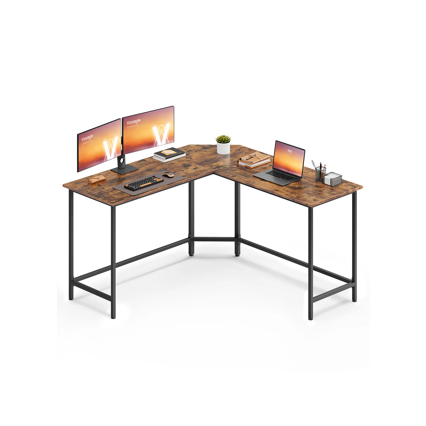 L-förmiger Computertisch