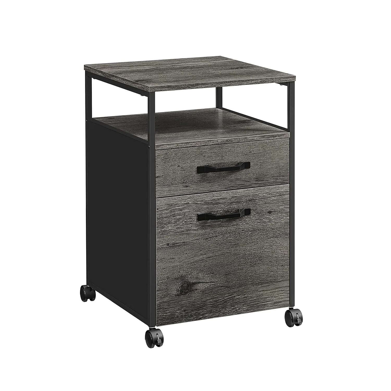 Rollcontainer mit 2 Schubladen und offenem Fach - Image 3