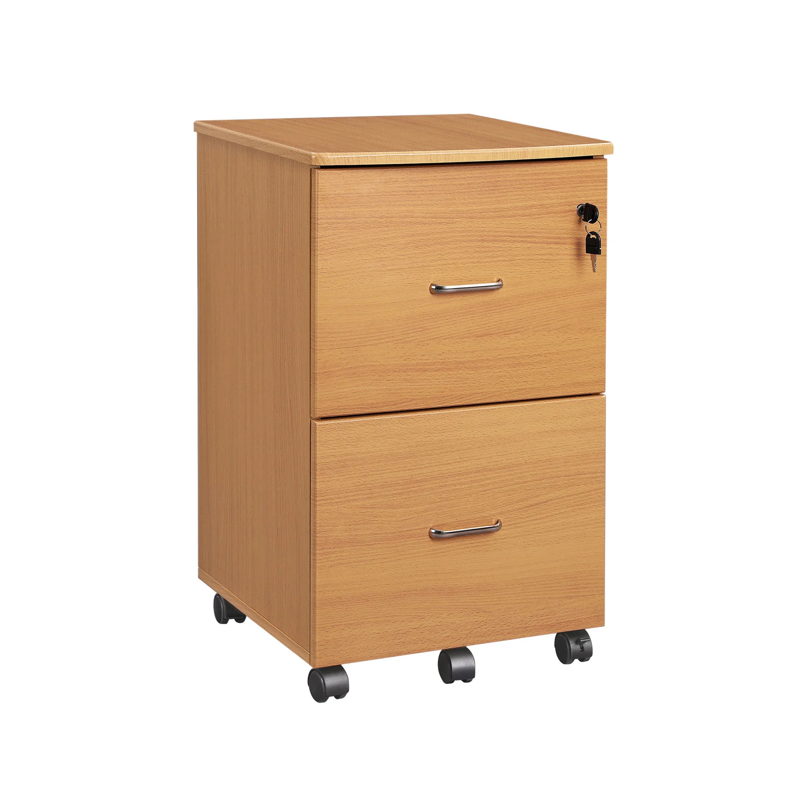 Rollcontainer mit Schloss und Schubladen