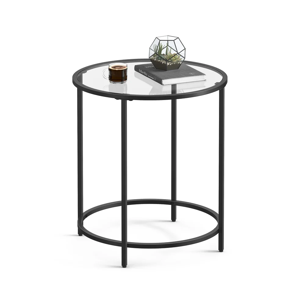 Beistelltisch rund mit Metallgestell