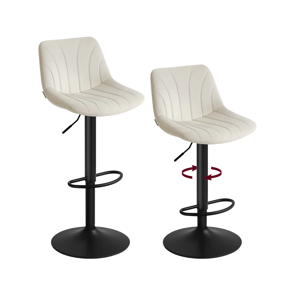 Barhocker, Barstuhl mit Rückenlehne und drehbarer Sitzfläche - Image 3