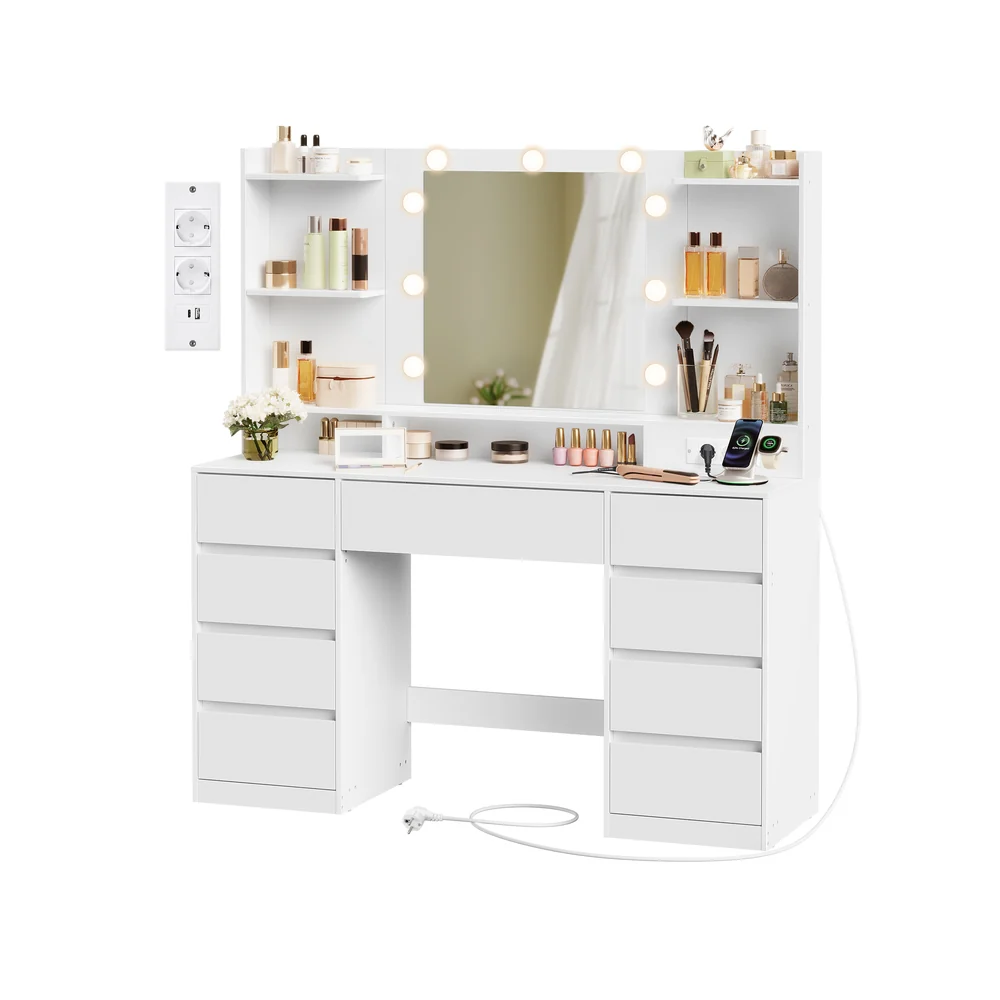 Kailyn Kollektion - Schminktisch mit Spiegel und LED Beleuchtung - Image 2