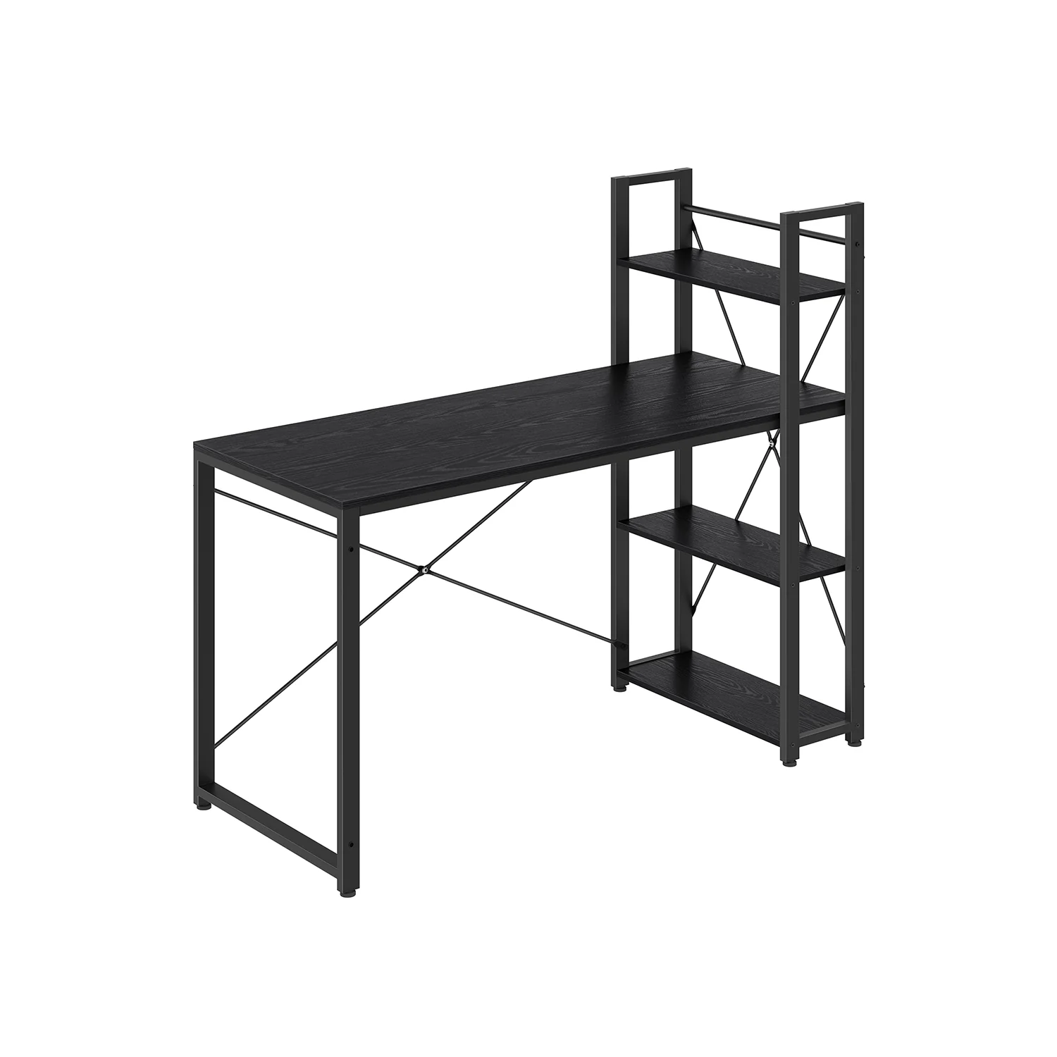 Schreibtisch 120 cm lang vintagebraun-schwarz - Image 3