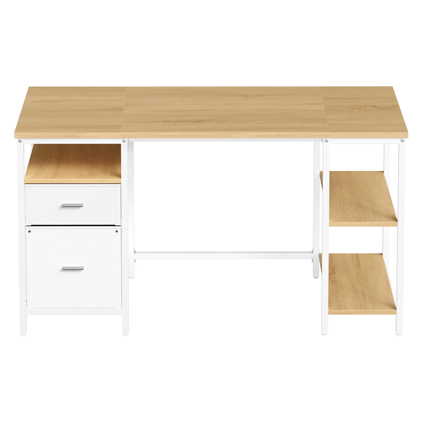Schreibtisch mit 2 Ablagen Industrie-Design - Image 2