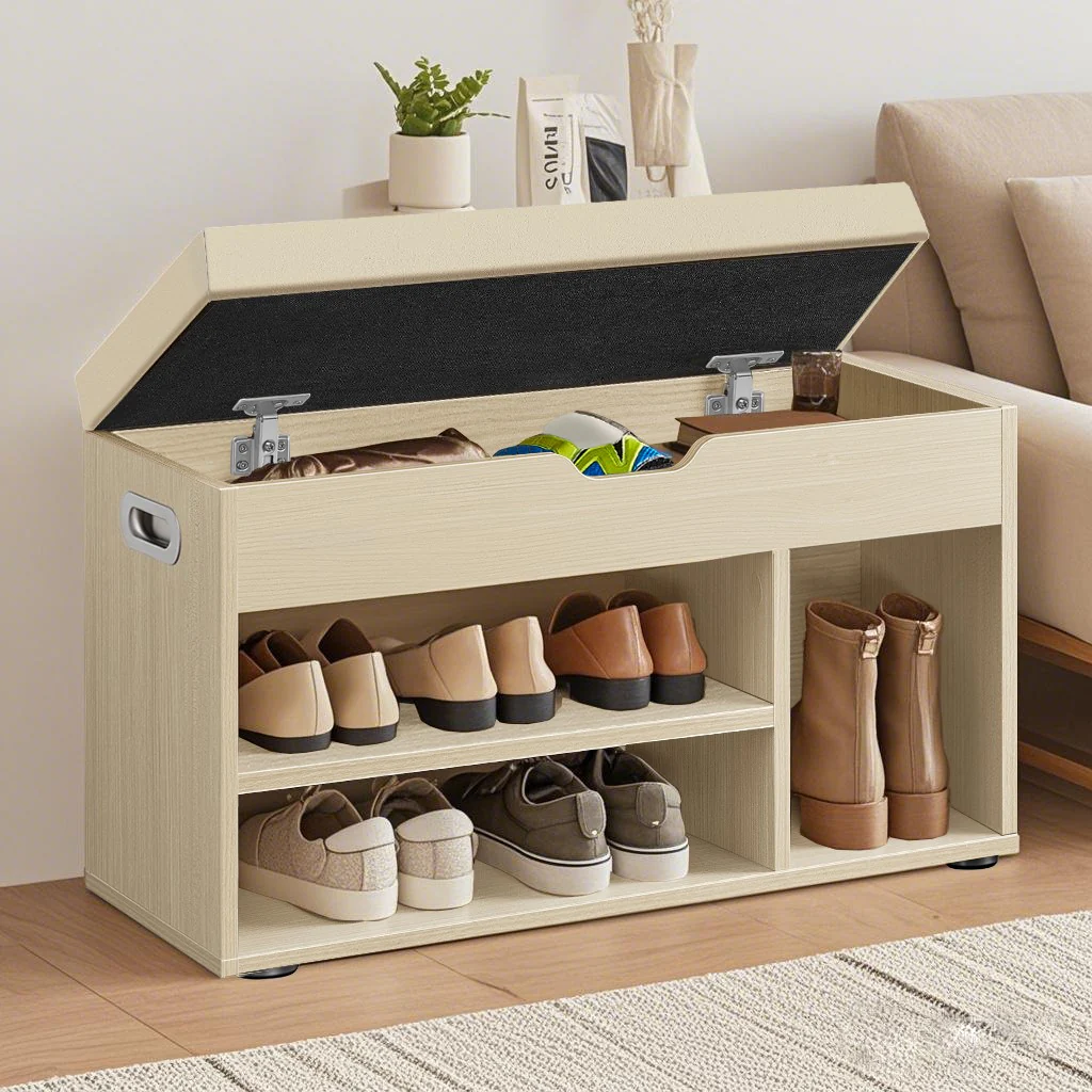 Schuhbank mit Sitzfläche gepolstert