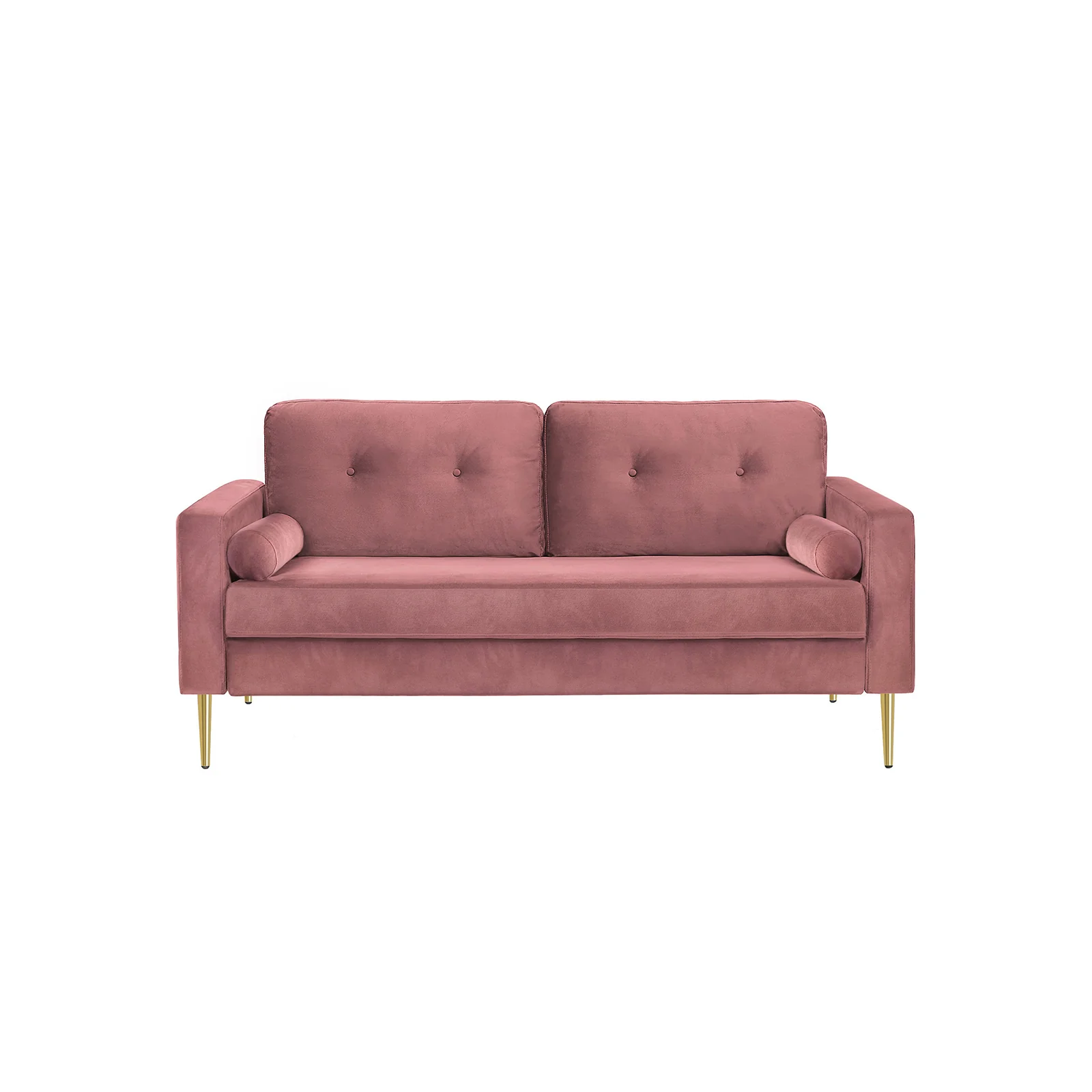 Sofa mit Samtbezug und Metallbeinen - Image 3