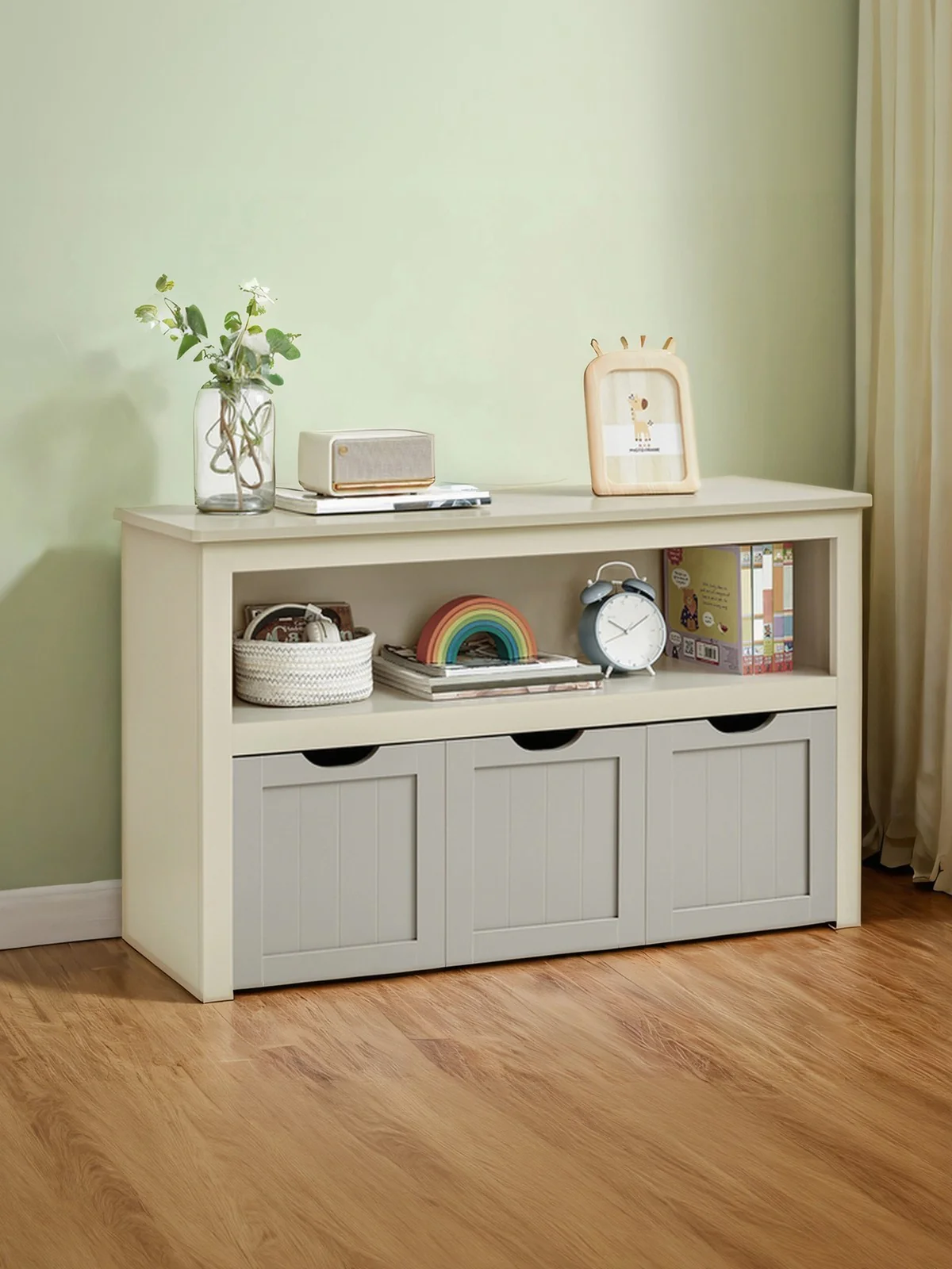 Spielzeugschrank für Kinderzimmer Weiß - Image 2