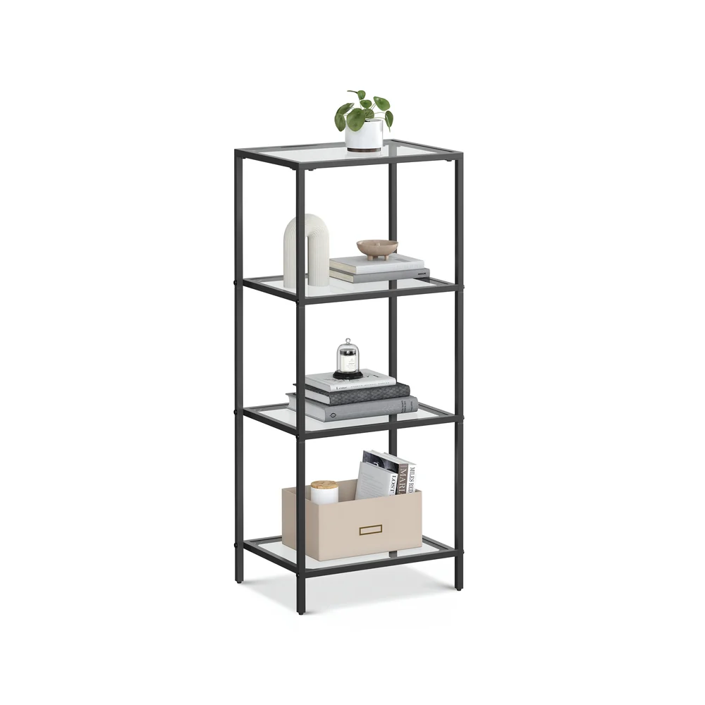 Regal mit 4 Ablagen transparent