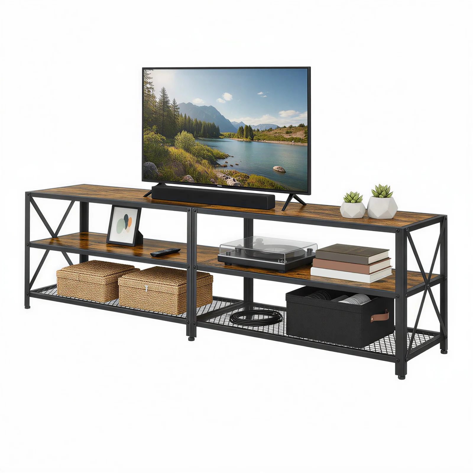 TV-Regal mit 3 Ebenen fürs Wohnzimmer