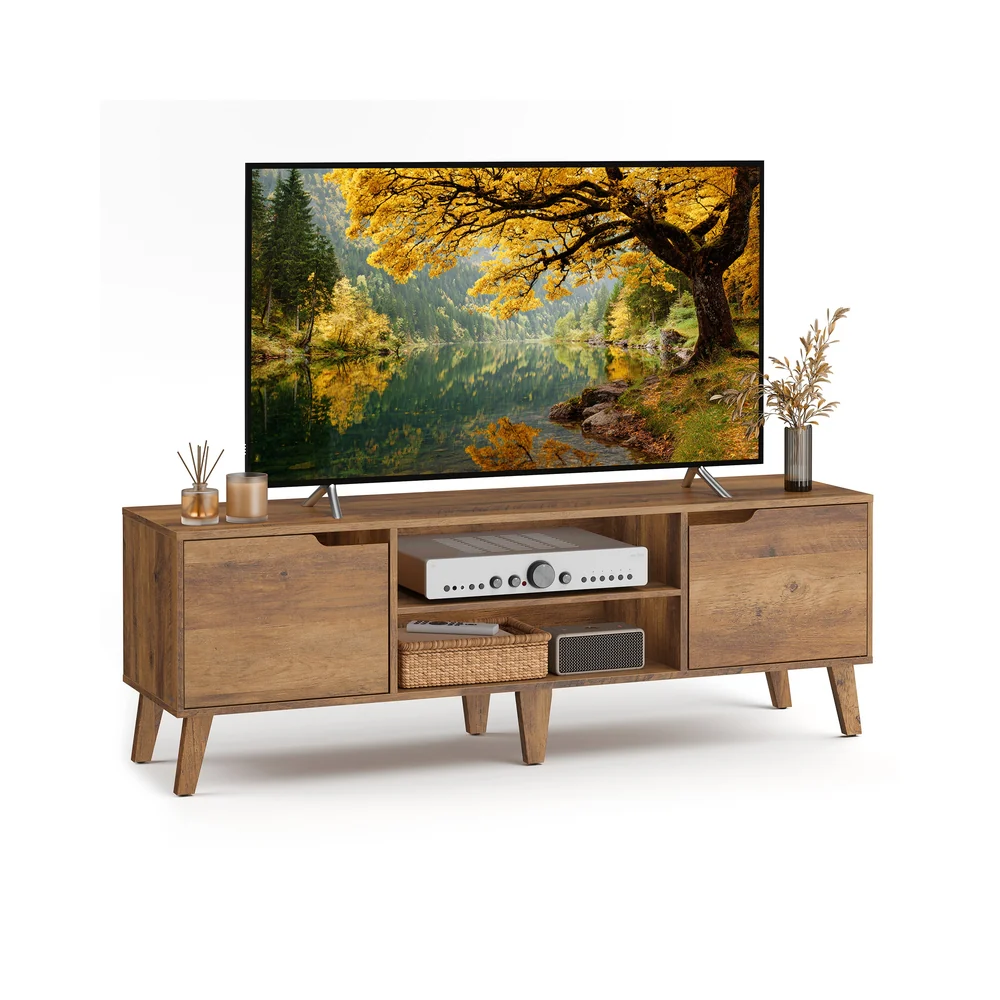 TV-Schrank mit verstellbarer Ablage im Übergangsstil Wohnzimmer - Image 2