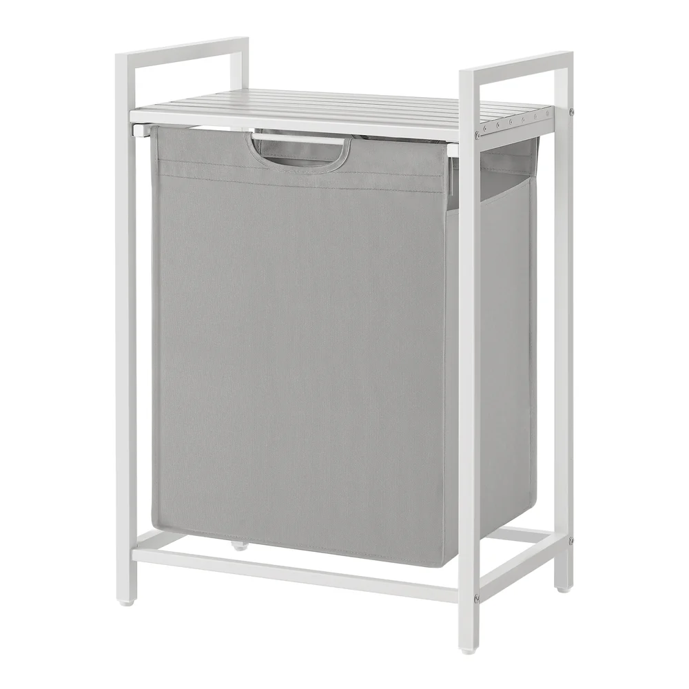 Wäschekorb 2 Fächer, Wäschesammler mit Ablage, Wäschebox - Image 8
