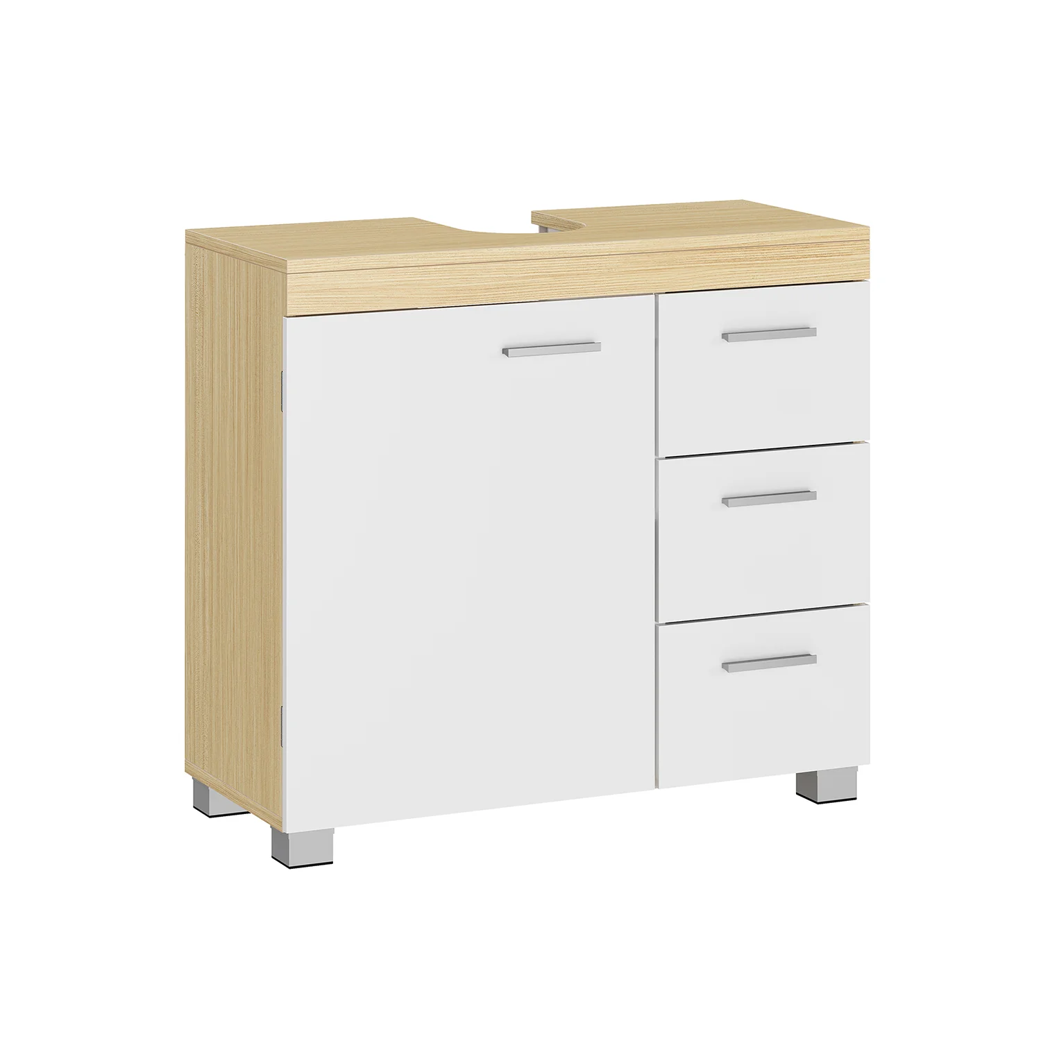 Waschbeckenunterschrank mit Schubladen und Füßen - Image 3