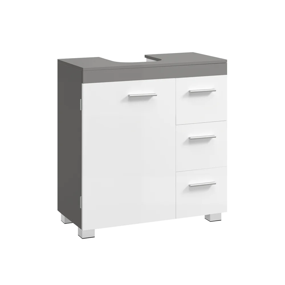 Waschbeckenunterschrank mit Schubladen und Füßen - Image 4